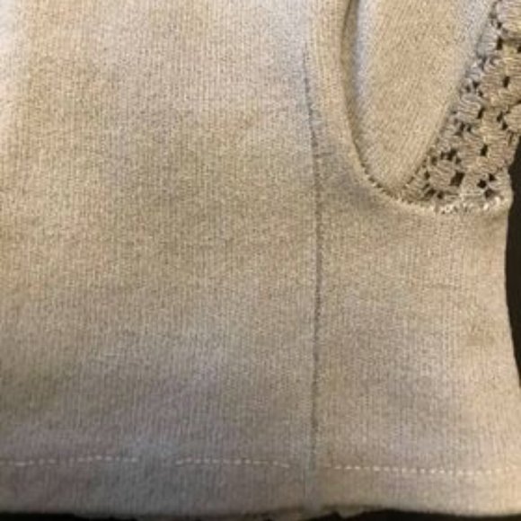 Vintage Light Blue Grey Stretch Mesh Gloves Women - Picture 4 of 4